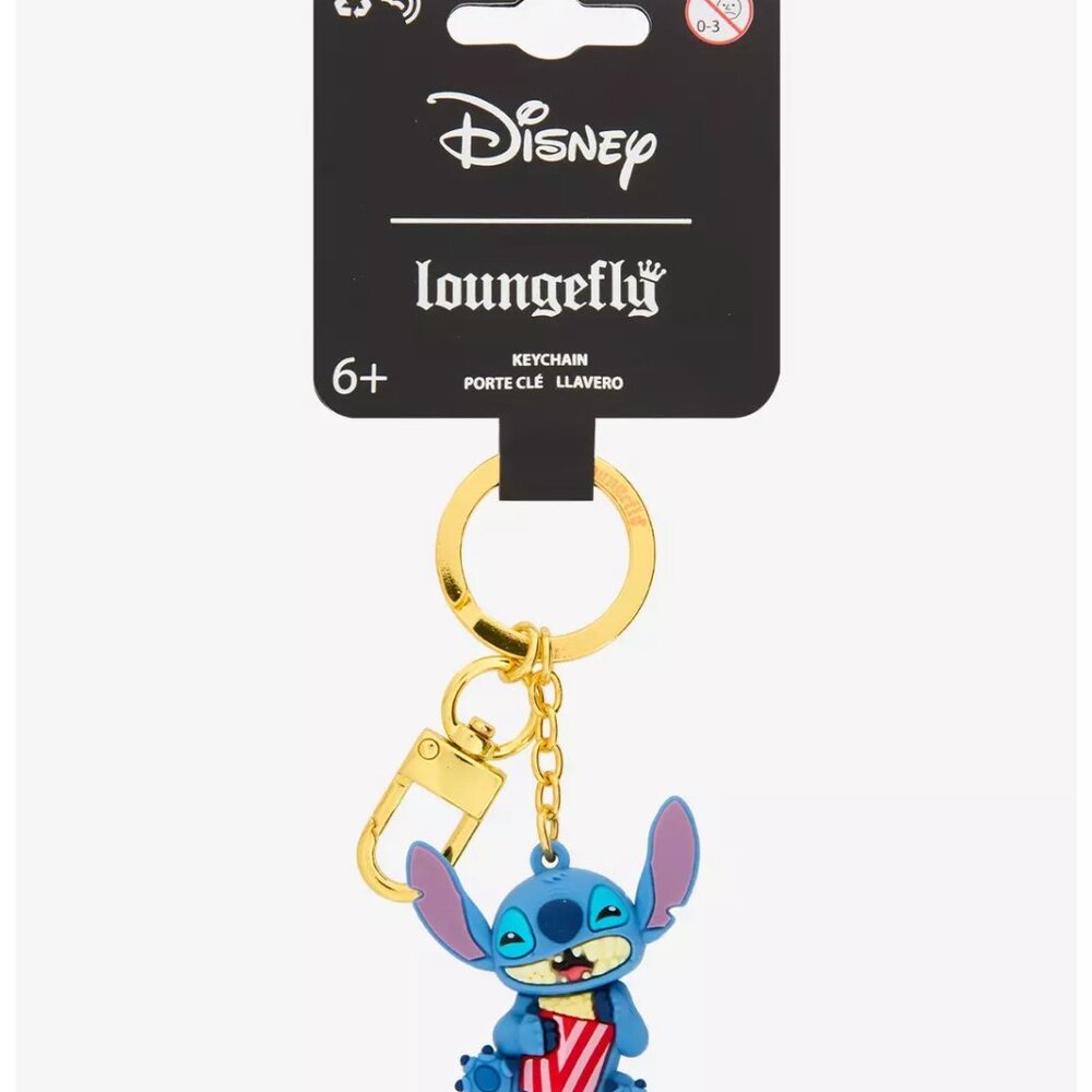 Loungefly Disney Lilo & Stitch Popcorn Bucket 3D Keychain - NWT